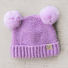 Children's CC Pom-Pom Beanie In Lavender Image - 1