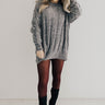 Cozy On My Mind Chenille Tunic Sweater in Grey Image - 1