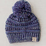 Children's CC Two Tone Beanie In Purple Image - 1