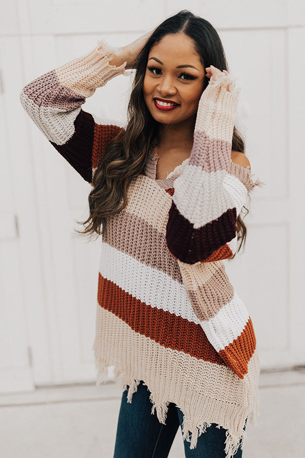 Winter Park Travels Tunic Sweater In Heirloom Lilac