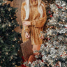 Snowflakes In The City Chenille Tunic Sweater in Mustard Image - 1