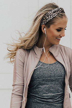 Living Fierce Headband In Cheetah