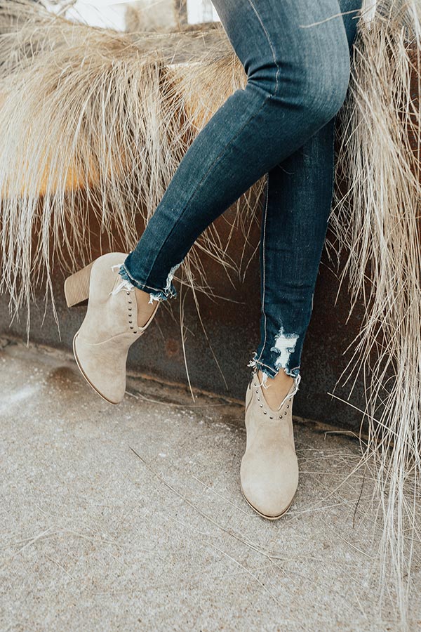 The Morgan Bootie In Warm Taupe Image - 4