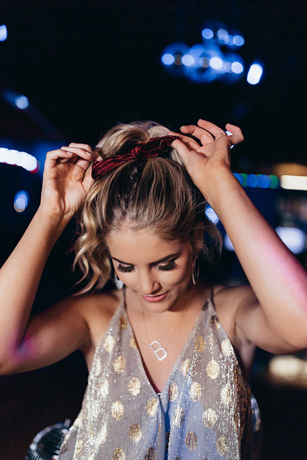 Knot Your Scrunchie In Merlot Image - 2
