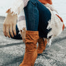 The Rose Faux Suede Boot In Camel Image - 1