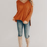 Chilly Nights Shift Sweater in Rust Image - 1