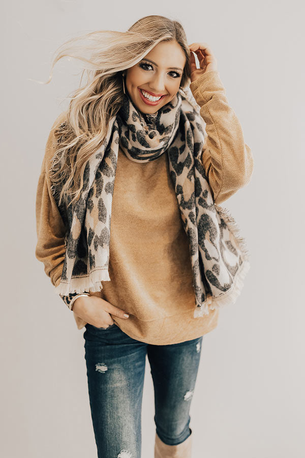 She's A Vision Leopard Scarf