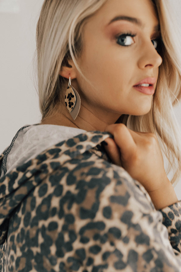 Spotted In Milan Leopard Earrings