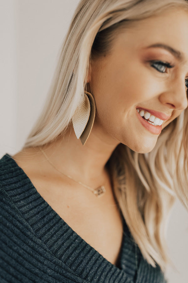 Having A Moment Earrings In Gold Image - 1