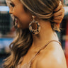 Queen Of Chic Tortoiseshell Earrings In Birch Image - 1