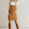 Endlessly Luxe Corduroy Dress In Camel Image - 1