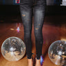 The Maren Mid Rise Frayed Ankle Skinny Image - 1