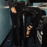 Make It Pop High Waist Sequin Pants in Black Image - 1