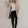 Cozy Gathering Sherpa Cardigan In Wine Image - 1