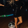 Get Up And Glow Sequin Dress in Black Image - 1