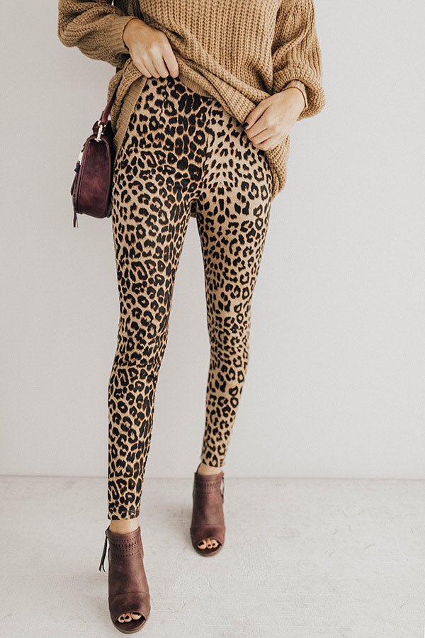 Luxe On Broadway High Waist Leopard Pants Image - 1