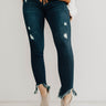 The Everette Midrise Frayed Skinny Image - 1