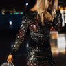 Get Up And Glow Sequin Dress in Multi Image - 1