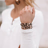 Lovin' Life Leopard Wrap Bracelet Image - 1