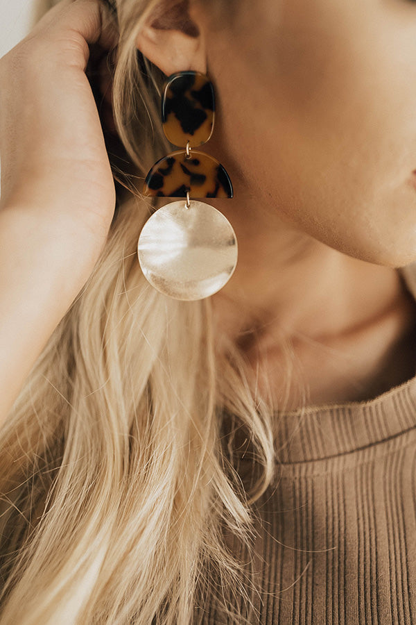 Champagne Daydream Tortoiseshell Earrings