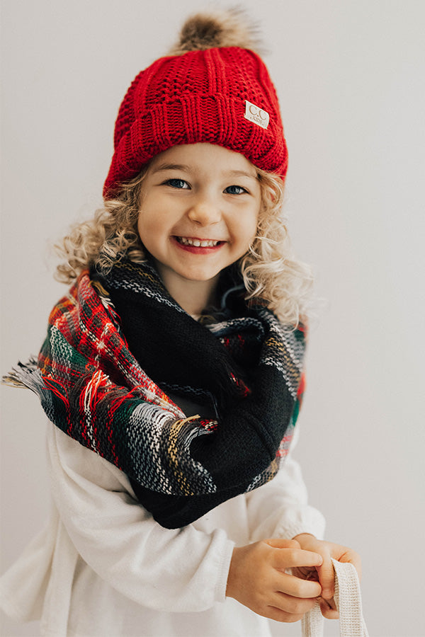 Cozy Love Children's Infinity Scarf In Black Image - 2