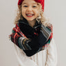 Cozy Love Children's Infinity Scarf In Black Image - 1