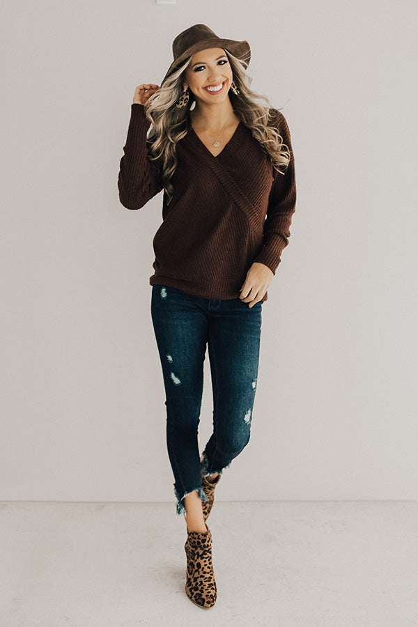 Favorite Time Of Year Tunic Sweater in Chestnut Image - 1
