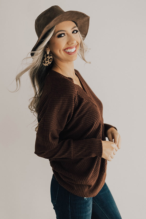 Favorite Time Of Year Tunic Sweater in Chestnut Image - 5