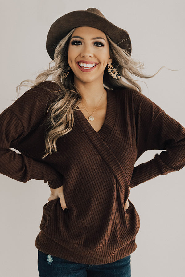 Favorite Time Of Year Tunic Sweater in Chestnut Image - 3