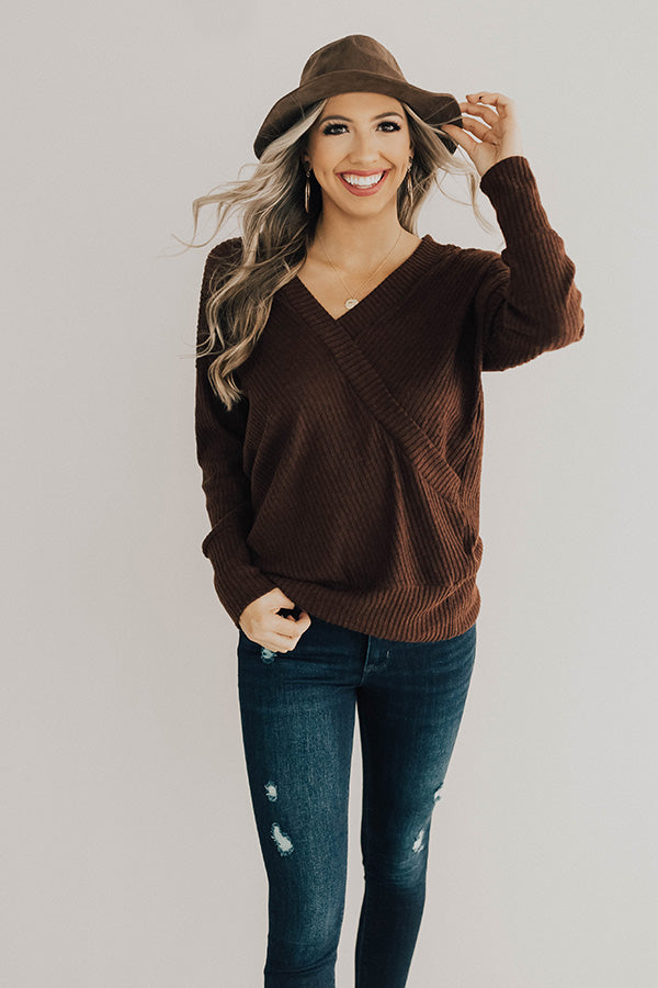 Favorite Time Of Year Tunic Sweater in Chestnut Image - 2
