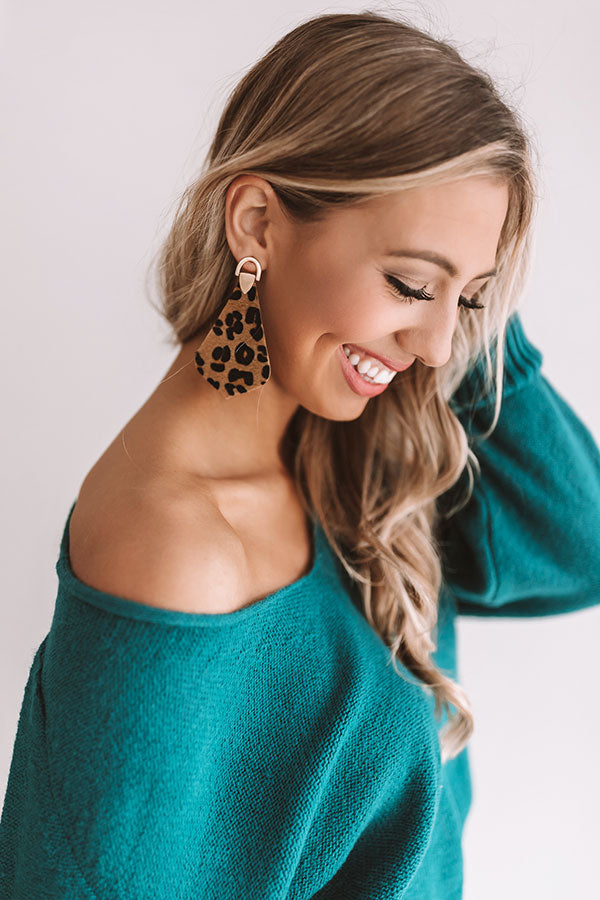 Total Knockout Leopard Earrings
