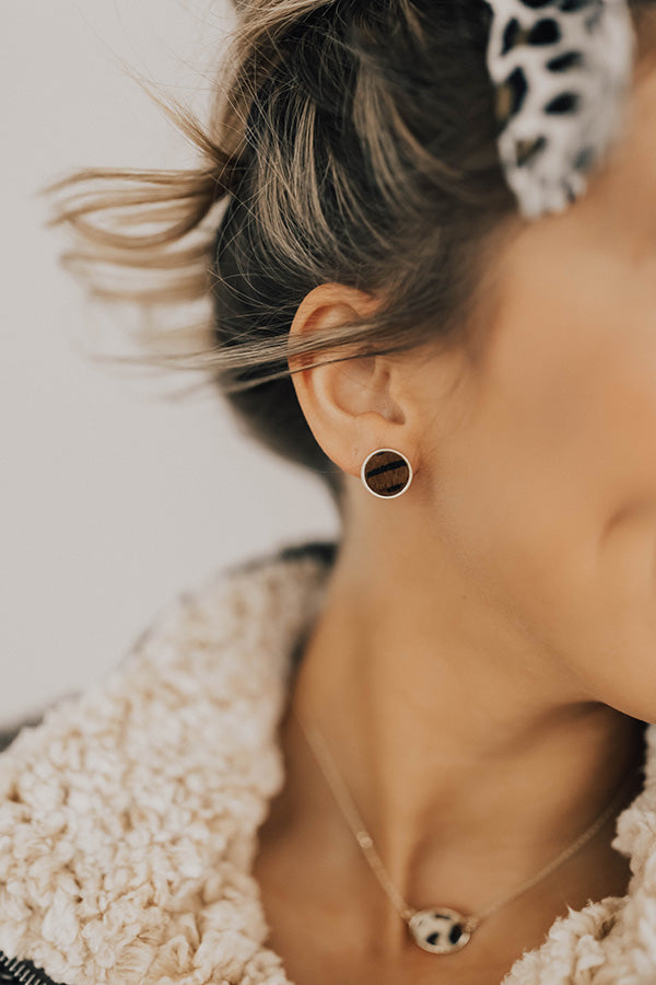 Little Luxuries Earrings In Brown Image - 1