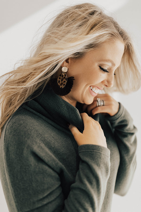 Leopard So Chic Earrings In Brown