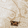 Central Park Shine Leopard Necklace In Brown Image - 1