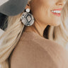 Bombshell Status Snake Print Earrings in Birch Image - 1