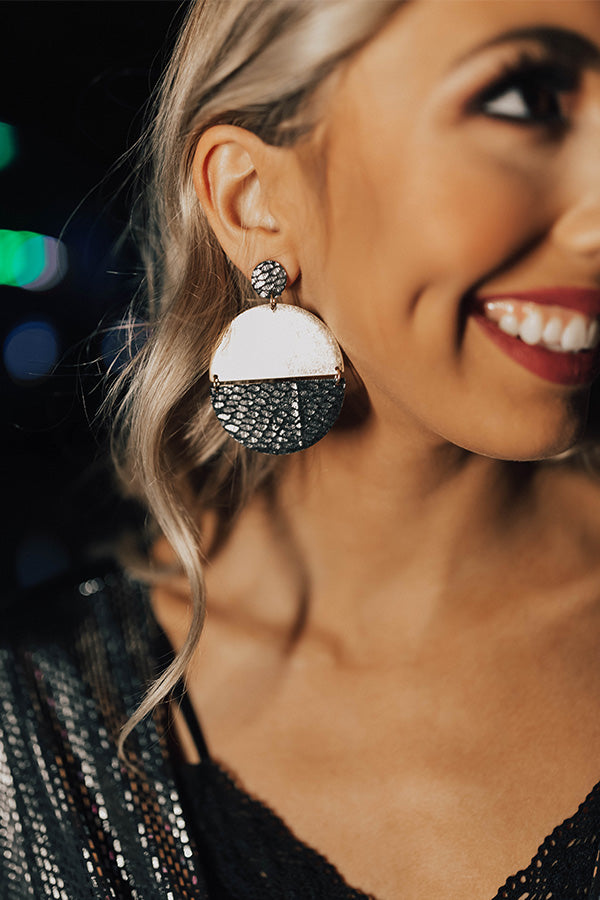 Glam Goals Earrings In Black