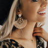 Leopard So Chic Earrings In Beige Image - 1