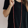 High Shine Crystal Necklace In Wine Image - 1