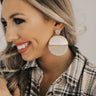 Glam Goals Earrings In Warm Taupe Image - 1