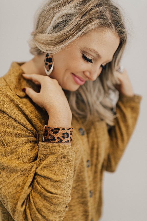 Now Trending Leopard Cuff Bracelet