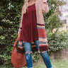 Snowflake Fabulous Stripe Cardigan in Blush Image - 1