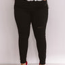 Key West High Waist Distressed Skinny in Black Curves Image - 1