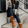 The Liz Faux Suede Boot in Copper Image - 1