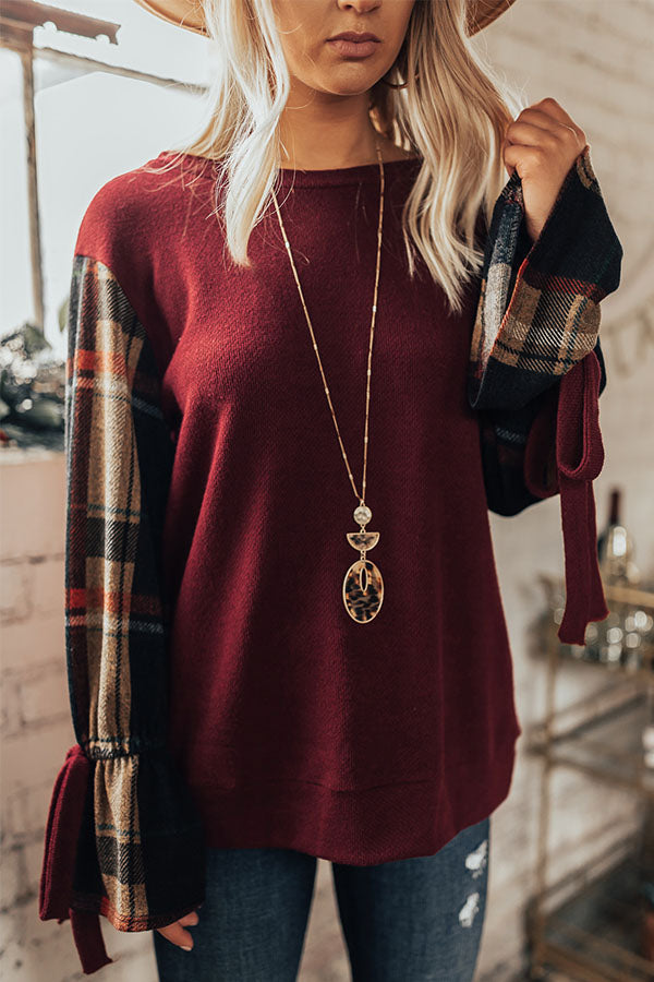 Cocoa In Soho Shift Top in Merlot Image - 3