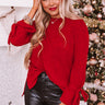 Winter Weather Shift Top in Wine Image - 1