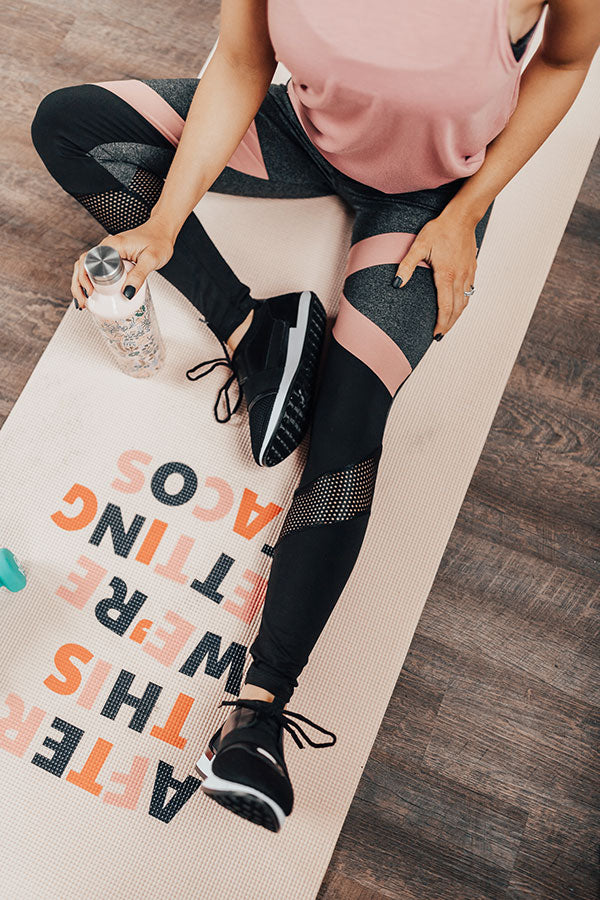 Morning Marathon Midrise Perforated Mesh Legging