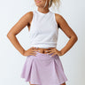 Crunches, Then Cocktails Peek-A-Boo Tank in White Image - 1