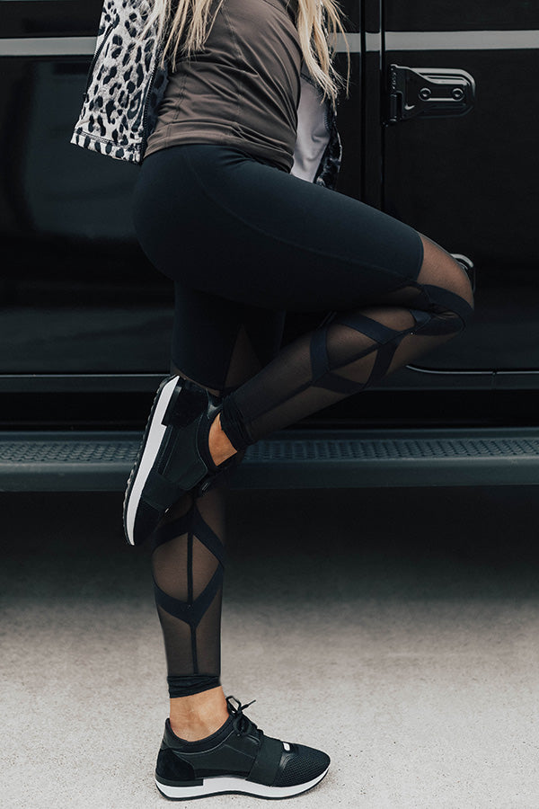 Are You Ready For It?! Mesh High Waist Active Legging Image - 2