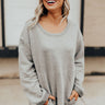 Barre And Brunch Tunic Sweater In Grey Image - 1
