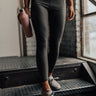 Crushed It High Waist Moto Legging in Espresso Image - 1